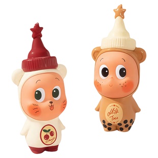 POPMART泡泡玛特 星星人珍珠奶茶 樱桃冰茶 摆件手办 2511-0064