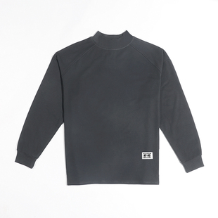 GYMDOG吉姆道格潮牌运动卫衣男秋冬纯色休闲宽松高领长袖健身衣服