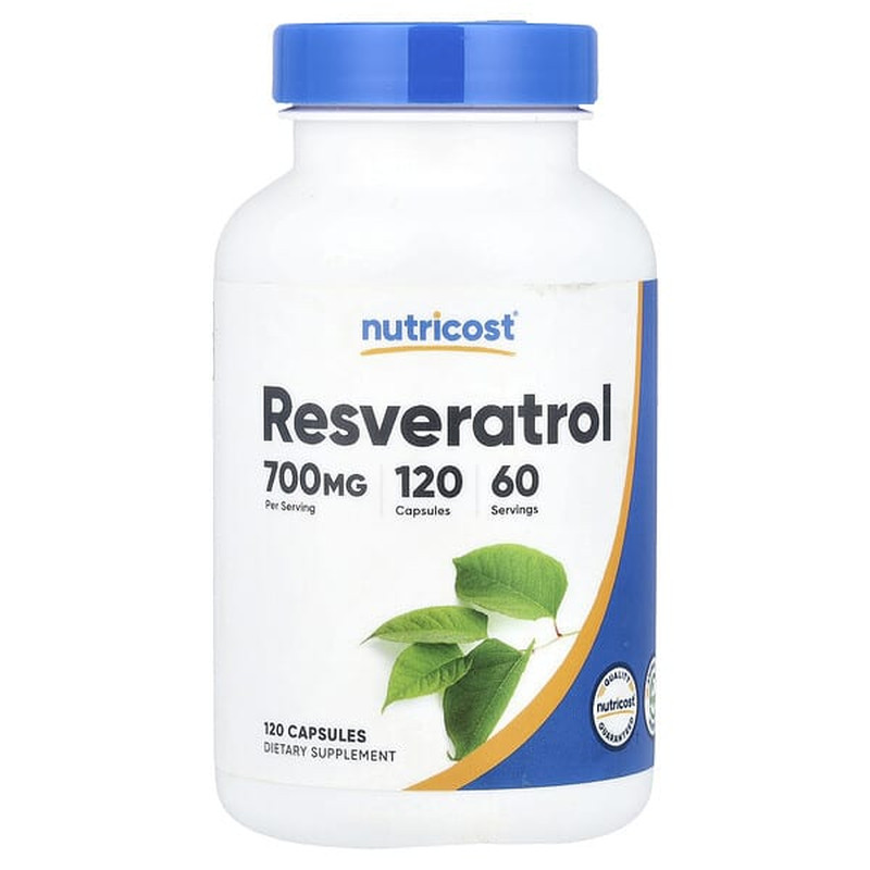 Nutricost白藜芦醇胶囊维护肌肤健康支持大脑活力心脏健康