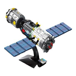 乐毅积木82010神舟飞船航天空间站火箭益智拼插男孩高难度玩具