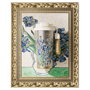 情人节礼物纯钛保温杯咖啡钛杯女士带吸管女生高颜值高端的水杯子