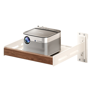 美拉德投影仪支架打孔壁挂床头柜适用小米极米坚果爱普生天猫魔屏托盘家用卧室沙发后胡桃木万能放置台小黄人