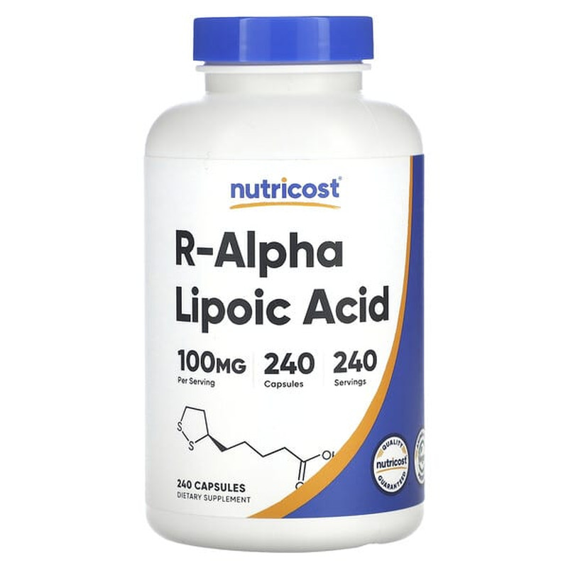 Nutricost R-α-硫辛酸皮肤神经心脏血管健康