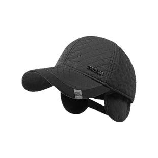 CACUSS棒球帽男士秋冬大头围加绒护耳保暖鸭舌帽加大加深爸爸帽子