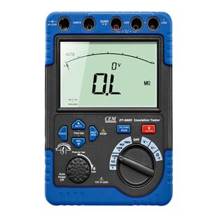 CEM高压绝缘电阻测试仪DT6605交直流电压绝缘表5000V兆欧表60GΩ
