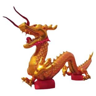 金龙拱门充气卧地龙气模金龙婚礼款龙凤呈祥庆典道具金色优质布料