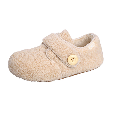 厚底毛毛鞋女加绒棉鞋女