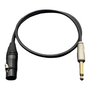 卡农转6.5话筒线麦克风连接音响调音台话筒音频线6.35卡侬公母头