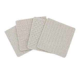 DIY粘土软陶翻糖模型毛衣蕾丝婚纱花纹编织纹树皮石板路硅胶模具