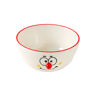 川岛屋小丸鼻饭碗家用分格餐盘高颜值一人食餐具面碗盘早餐酸奶碗