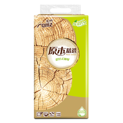 凤竹商用大包装挂式抽纸4层425抽