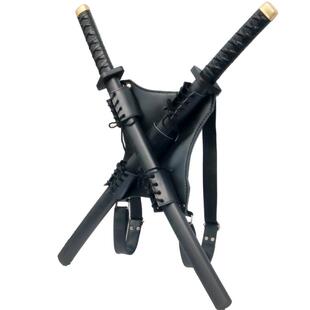 小武士双忍者剑8岁儿童玩具塑料道具男孩死侍拨刀剑仿真兵器