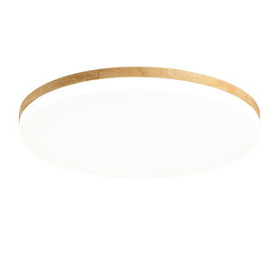 日式超薄吸顶灯实木主卧室灯简约现代北欧led房间客厅阳台灯具