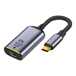 匠视type-c转dp1.4转接头双向互转2K180/hz240Hz母口笔记本电脑雷电4/3转换器同屏USB-C外接显示器4K扩展拓展