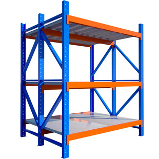 固全仓库仓储货架布料布匹货架三立柱加宽面料货架重型货架600KG