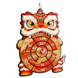 马年公司年会游戏道具舞狮投掷粘粘球幼儿园搞笑2026新年团建玩具