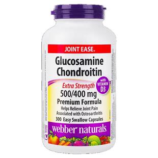 加拿大Webber伟博硫酸氨糖软骨素维骨力护关节膝盖中老年300粒