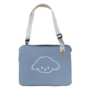 韩国ulzzang可爱斜挎文件包14寸笔记本电脑包ins平板11ipad内胆包