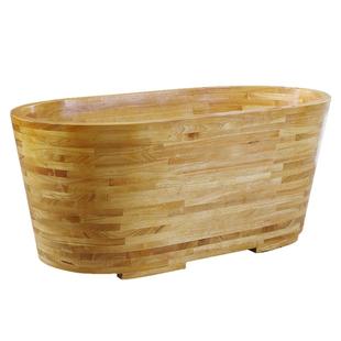 杉琦美容院橡胶木桶成人洗澡桶家用实木浴缸木质泡澡桶大人浴桶