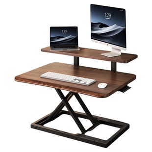 拜浦站立式可升降折叠工作台桌面台式电脑显示器增高架办公电脑支架桌子工作台升降桌笔记本电脑桌桌面升降台