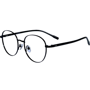 纯钛超轻眼镜框女可配近视有度数圆框素颜大框显瘦眼睛框镜架男潮