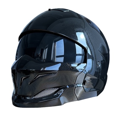 复古摩托车头盔四季通用选配蓝牙