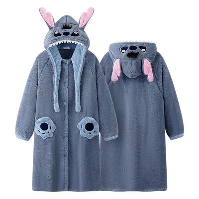 秋冬季法兰绒情侣睡衣加厚情侣