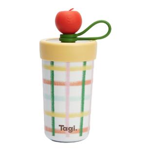 Tagi. 《i》想象苹果保温杯大容量杯子吸管不锈钢保冷杯吸管水杯