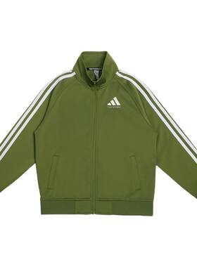 Adidas阿迪达斯儿童中性武搏系列小童春秋运动休闲拉链夹克外套