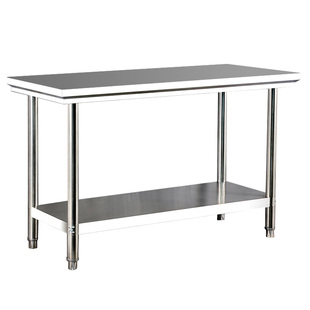 包邮加厚不锈钢工作台可拆装二层三层饭店厨房操作台打荷台打包台