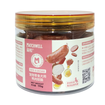 益和狗零食犬用鸡肉鸭肉软肠170g