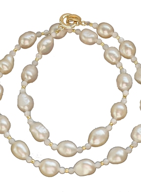 异形花式珍珠项链少女珠珠颈链