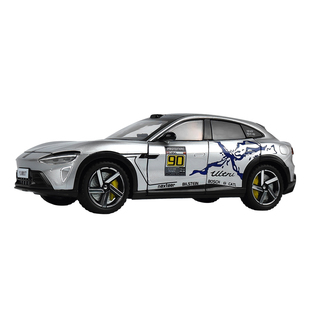适用于小米YU7仿真汽车模型涂鸦版1:24合金车模全开门SU7男生玩具
