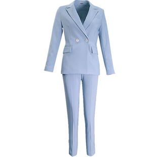 西装套装女时尚气质高级感讲师主持人职业装工作服西服2026春新款