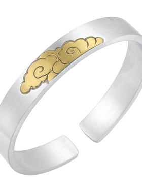 云金丽民族风女款足银手工手镯