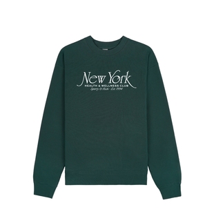 [七折礼遇]Sporty&Rich Preppy系列男女同款圆领卫衣短裤NY94套装