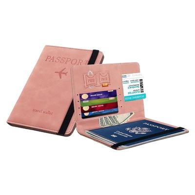 防盗刷绑带卡包RFID出国护照包套证件夹多功能passport男女士通用