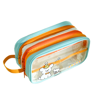 三年二班三层大容量笔袋