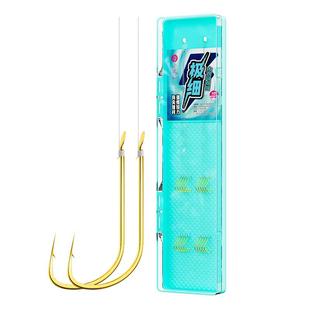 小凤仙极细大力马金袖短子线双钩0.03pe线绑好溪流袖钩鲫鱼钩成品