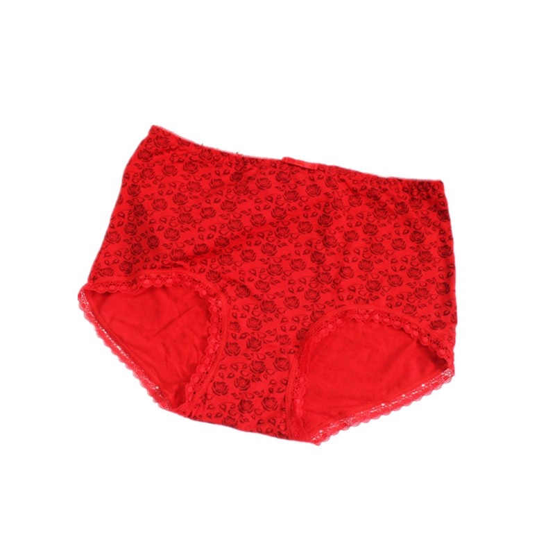 包邮蝶安芬竹纤维女士中腰大红平角内裤本命年结婚莫代尔舒适透气