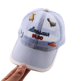 婴儿帽子夏季薄款超萌宝宝棒球帽全网儿童防晒夏天男孩遮阳鸭舌帽