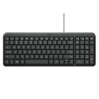 罗技K106有线键盘笔记本办公专用台式电脑商务家用打字键鼠套装