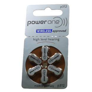 powerone德国进口p312锌空助听器电池A312峰力瑞声达唯听PR41电子
