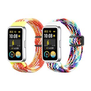 适用于华为手环10/9表带编织磁吸回环运动腕带华为手环8智能高级男女替换带手环7代新款尼龙弹力八九时尚配件