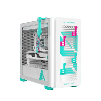 ROG A23光影初音未来联名版华硕中塔式侧透台式电脑游戏办公机箱支持背插