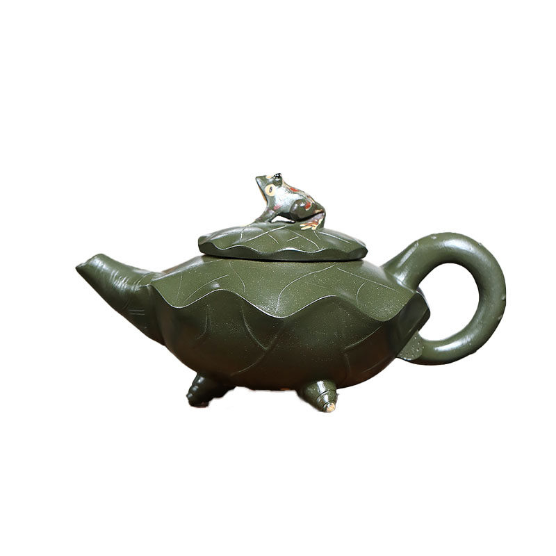 正宗宜兴紫砂壶手工绿泥花器茶壶