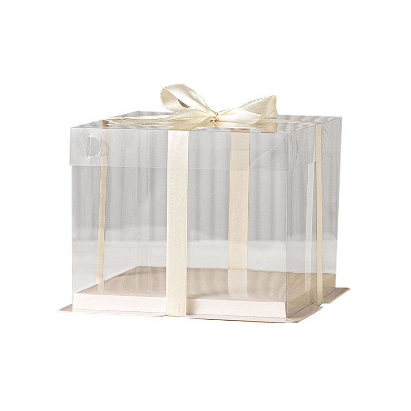 全透明蛋糕盒子包装盒4四寸5五6六寸八10生日打包双三加高一次性