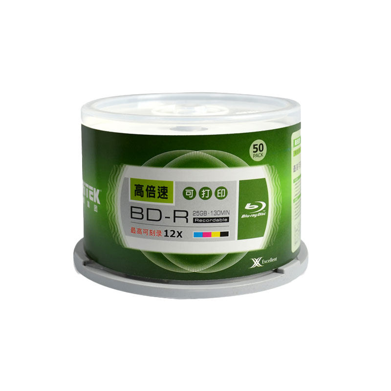 铼德单片盒装25G蓝光光盘BD-R