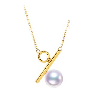 CLORIS  YING百分号Akoya珍珠项链女18K金珠宝首饰礼物