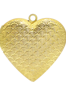 骷髅头心形相盒可打开放照片铜